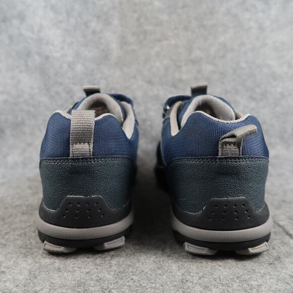 Geox Shoes Big Kids 6 Buller Sneakers Leather Double Strap Casual Athletic Blue - Picture 5 of 14